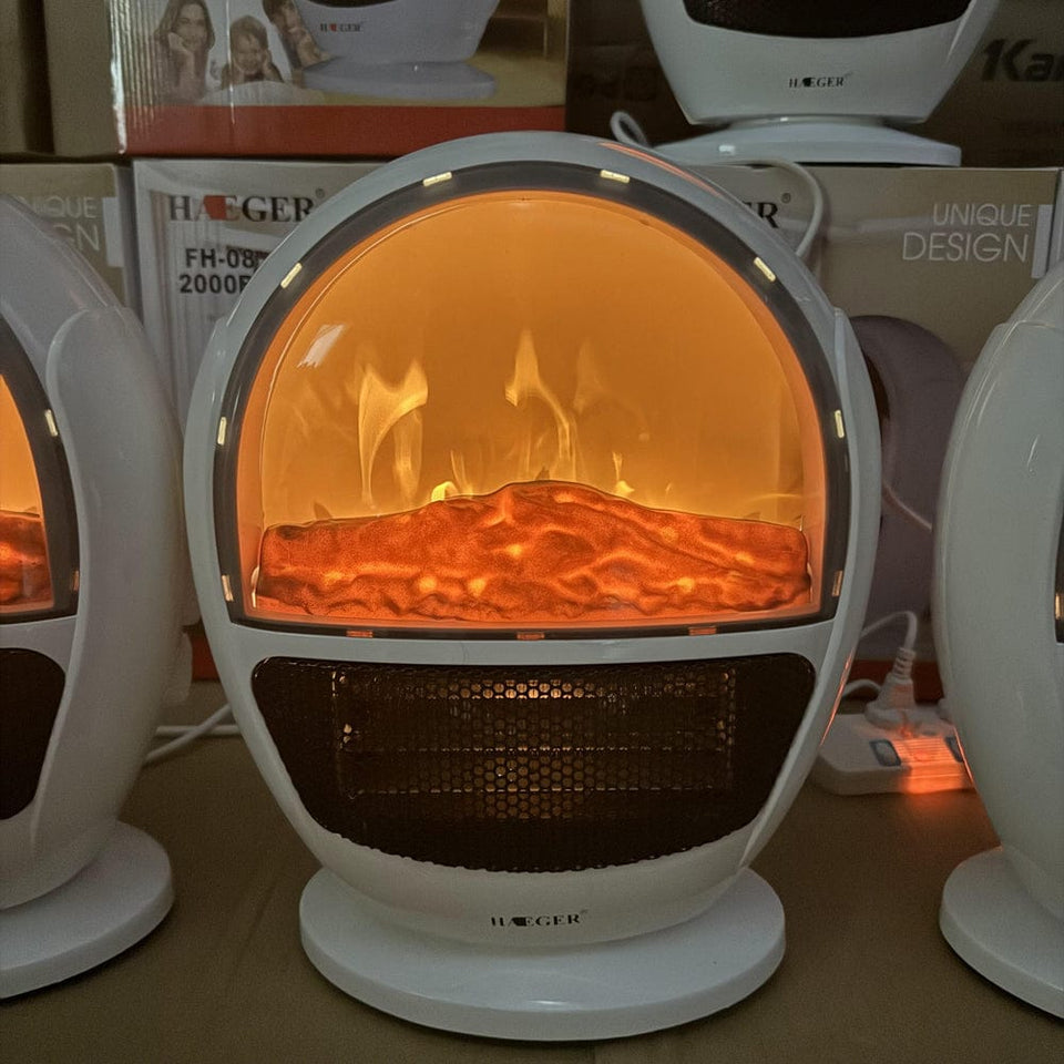3D Simulation Flame Electric Fan Heater - High Quality China Lot Import