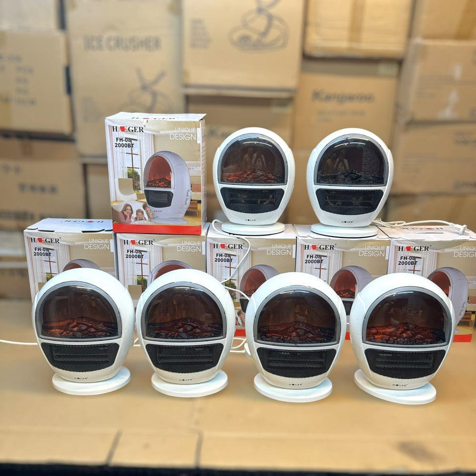 3D Simulation Flame Electric Fan Heater - High Quality China Lot Import