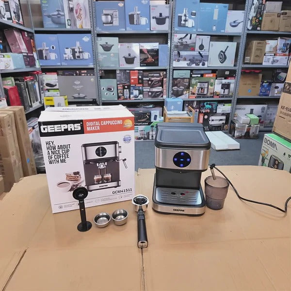 Geepas Digital Cappucchino Maker || Original Product + 2-Year Local Warranty